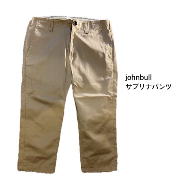 【johnbull】サブリナパンツ チノパン クロップドパンツ 七分丈 ベージュ ベージュ系 パンツ