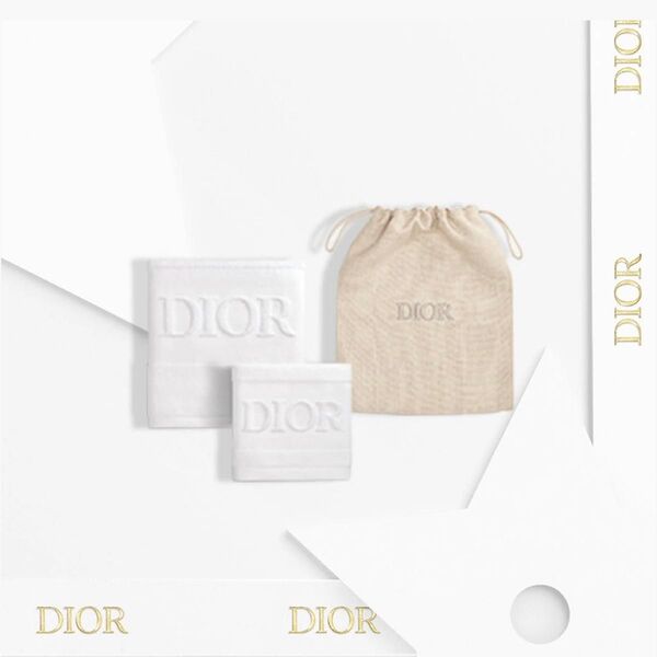 Dior クリスチャンディオール ディオール ノベルティ タオル ポーチ