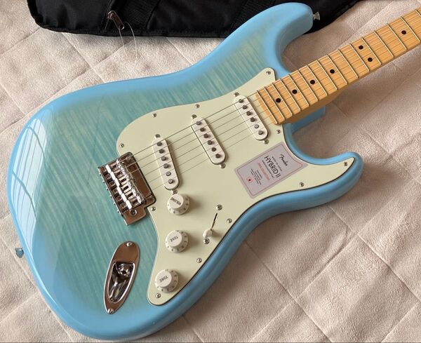 Fender Made in Japan Hybrid II Stratocaster Flame Celeste Blue