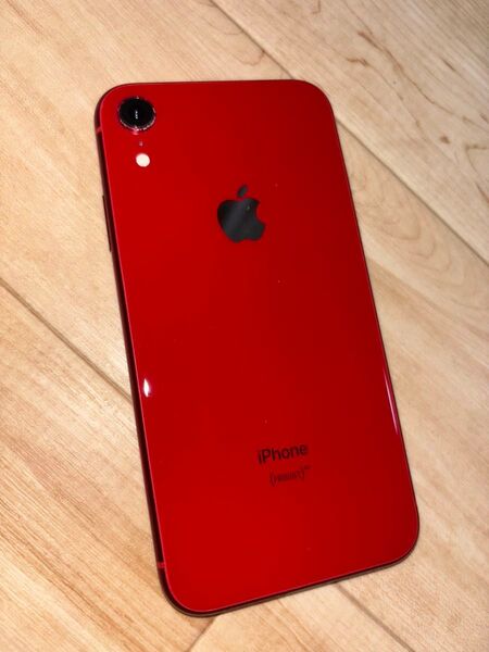iPhone XR 128GB SIMロック解除済み SIMフリー au バッテリー最大容量81% レッド