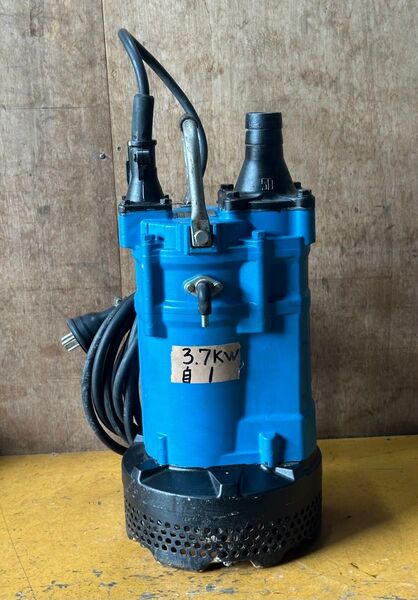 1. 自動運転式 鶴見水中ポンプ KTVE2-37H 三相200V 50Hz 3.7KW 口径 50mm