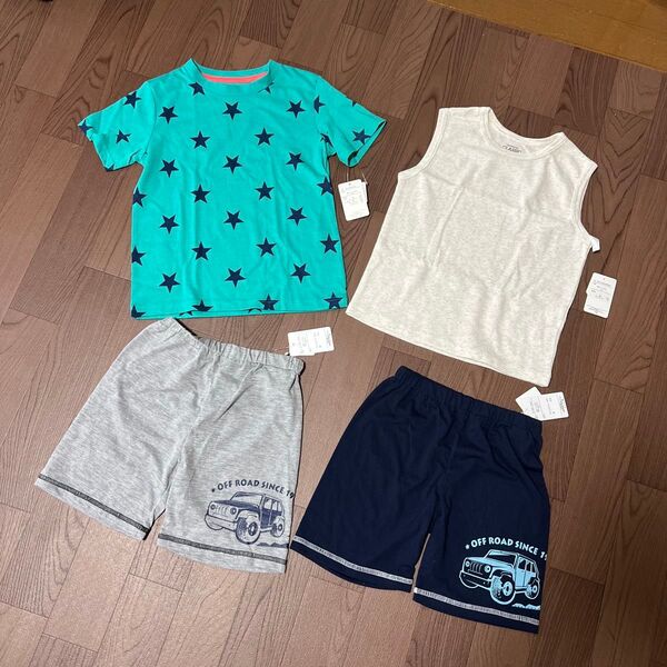 新品未使用 120cm 夏物 半袖Tシャツ ハーフパンツ まとめ売り 短パン 半ズボン Tシャツ 半袖 120センチ 新品タグ付き