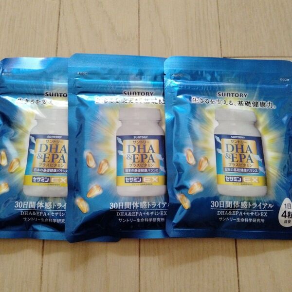 サントリー DHA&EPA+セサミンEX 120粒 3袋