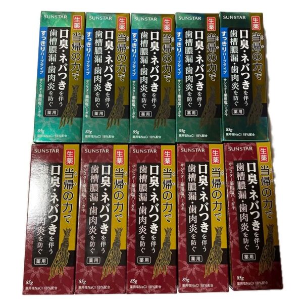 サンスター 薬用塩ハミガキ 85g 10個セット
