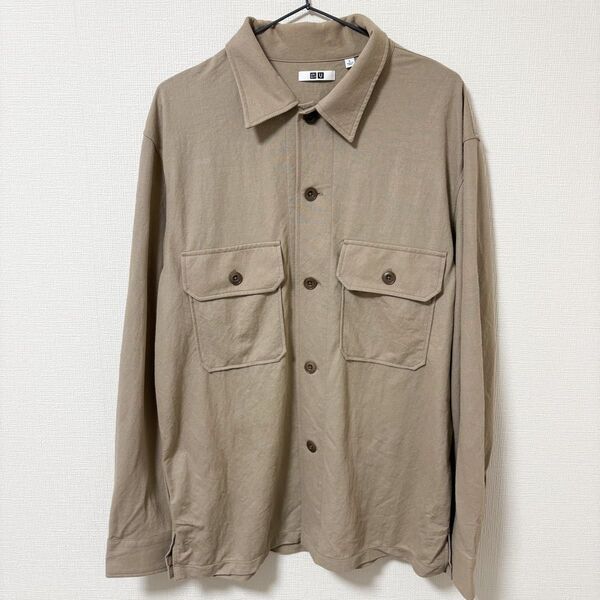 UNIQLO ユニクロ ベージュ 長袖シャツ L