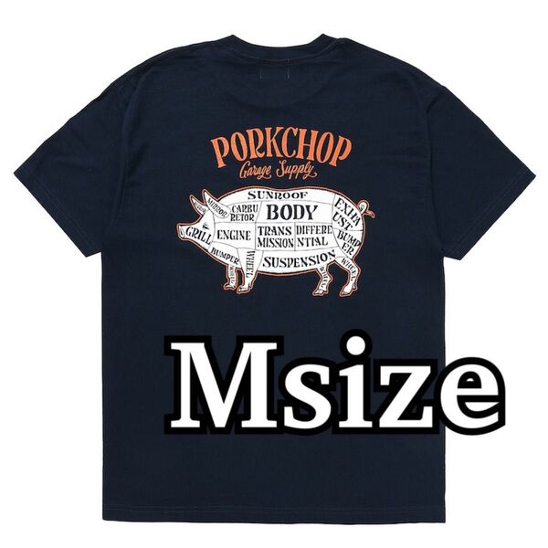 ポークチョップ Tシャツ NAVY Mサイズ PORKCHOP