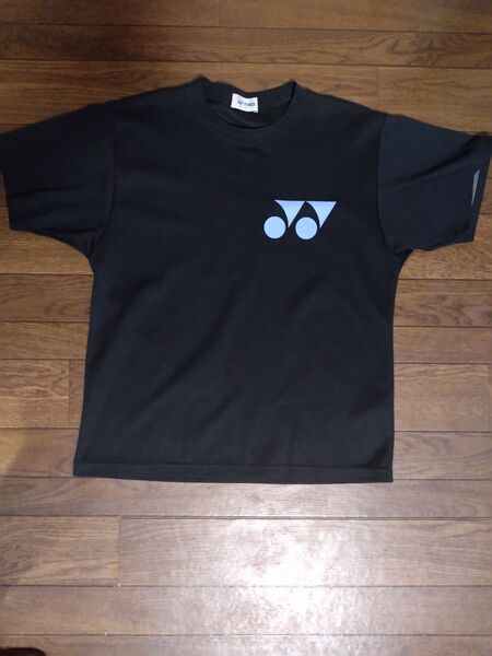 ヨネックス 半袖Tシャツ SS used ブラック×水色