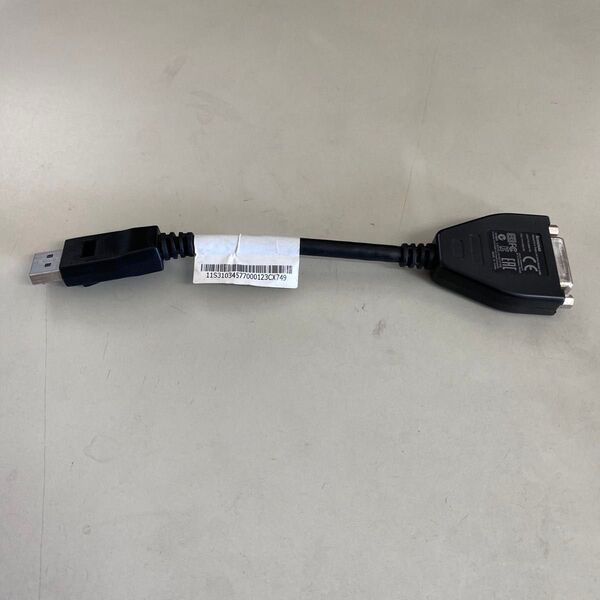 DisplayPort to DVI-D Single Link 変換ケーブル