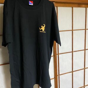海人 おもしろTシャツ 『明日の朝には筋肉痛』Uminchu Tシャツ 黒ブラック