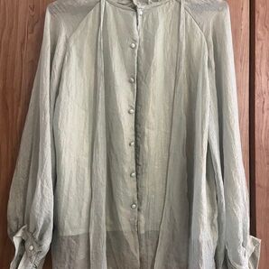 キラキラハイネックHeather ヘザー トップス シャツ・ブラウス グリーン