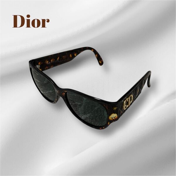 Christian Dior ヴィンテージ サングラス CDロゴ ブラウン