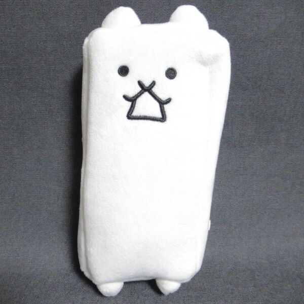 にゃんこ大戦争 チャーム付き ぬいぐるみペンポーチ ネコカベ 新品タグ付き