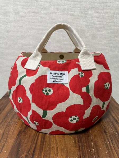 母の日プレゼントに ハンドメイド バルーンバッグ フラワー