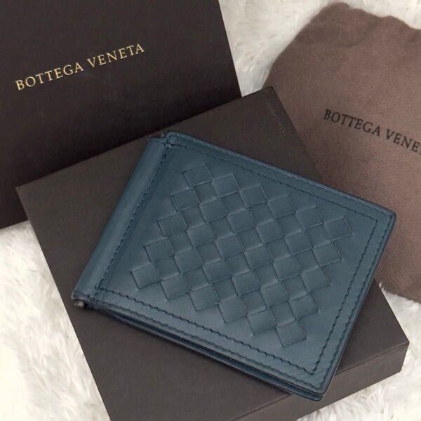☆美品☆RFID内蔵 BOTTEGA VENETA ボッテガヴェネタ イントレチャート 財布 マネークリップ ピッコロ ICチップ