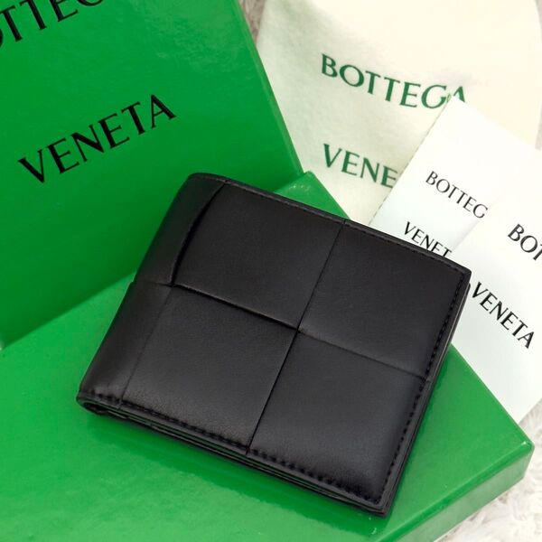 ☆極上美品☆RFID内蔵 BOTTEGA VENETA ボッテガヴェネタ カセット 財布 マキシイントレ ICチップ 箱付き