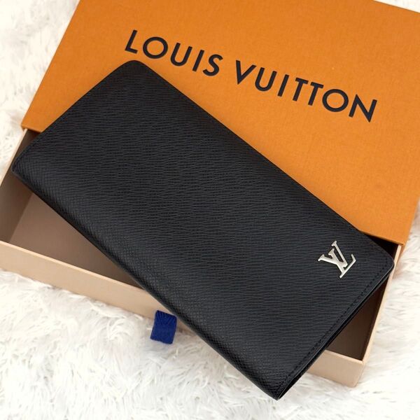 ☆未使用級☆RFID内蔵 LOUIS VUITTON ルイヴィトン ポルトフォイユ タイガ 財布 ブラザ 現行 ICチップ