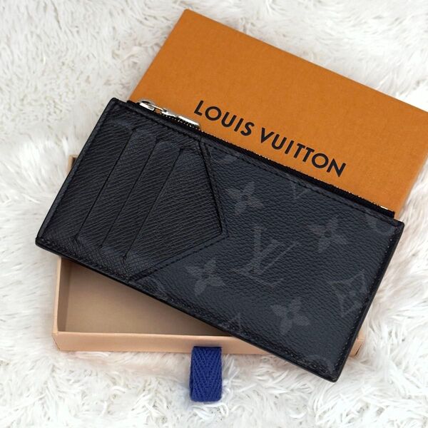 ☆美品☆RFID内蔵 LOUIS VUITTON ルイヴィトン モノグラム エクリプス 財布 現行 フラグメントケース ICチップ