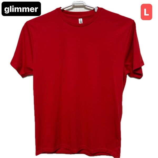 glimmer 半袖Tシャツ Lサイズ レッド系 スポーツウェア 男女兼用
