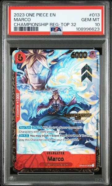 ワンピースカード マルコ チャンピオンシップ 英語 PSA10