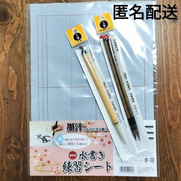 【新品未使用】習字 水書き練習シート 毛筆 太筆 中筆 細筆 書道