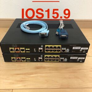 【CCNA、CCNP】2台Cisco891FJ 最新 IOS15.9