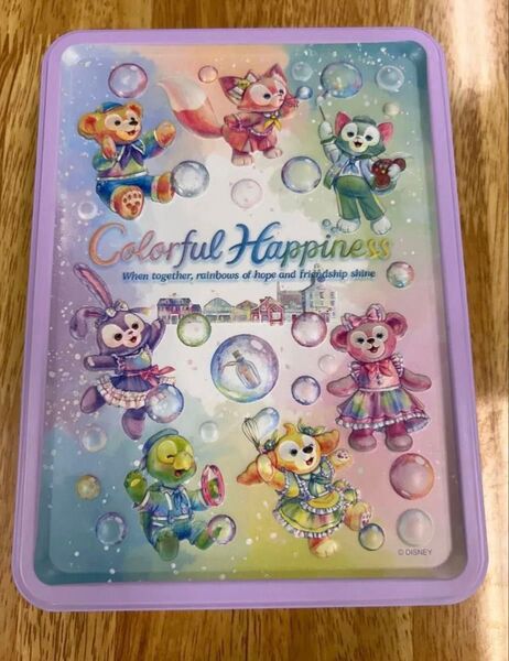 東京ディズニーリゾート カラフルハピネス 小物入れ パープル 缶