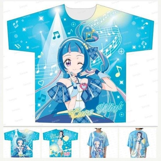 キミとアイドルプリキュア フルグラフィックTシャツ キュアウィンク
