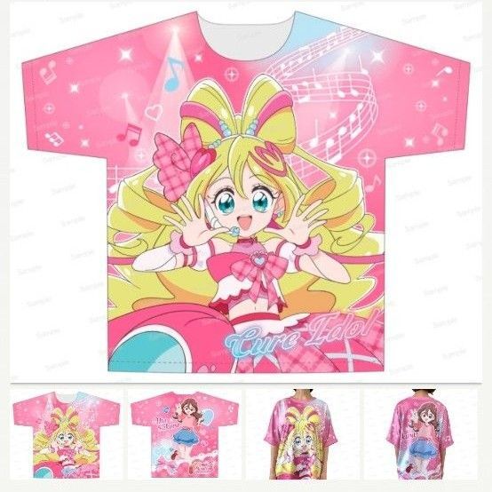 キミとアイドルプリキュア フルグラフィックTシャツ キュアアイドル