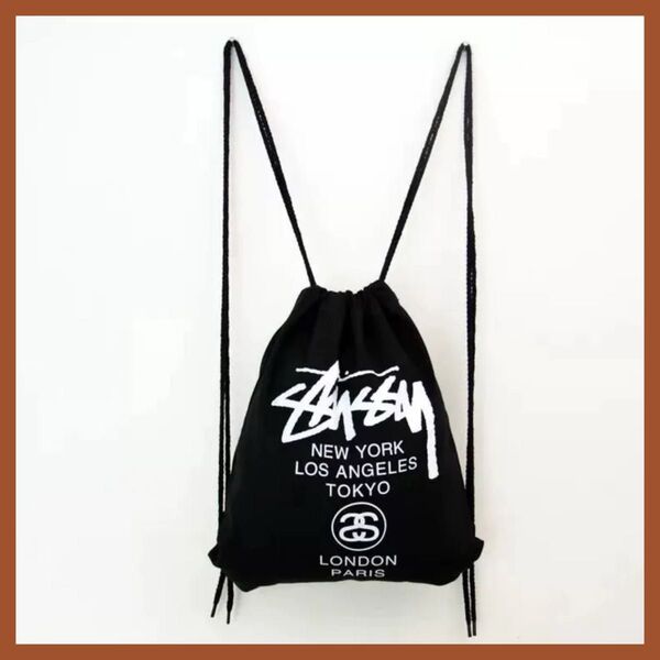 STUSSY ステューシー ナップサック リュックサック キャンバスバッグ