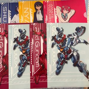 機動戦士Gundam GQuuuuuuX コンビニキャンペーン品 ノート、クリアカード、クリアファイル
