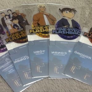 名探偵コナン隻眼の残像 セブンイレブンキャンペーン品 ポップアップコースター、A5クリアファイル、揚げ物用の際のBOX