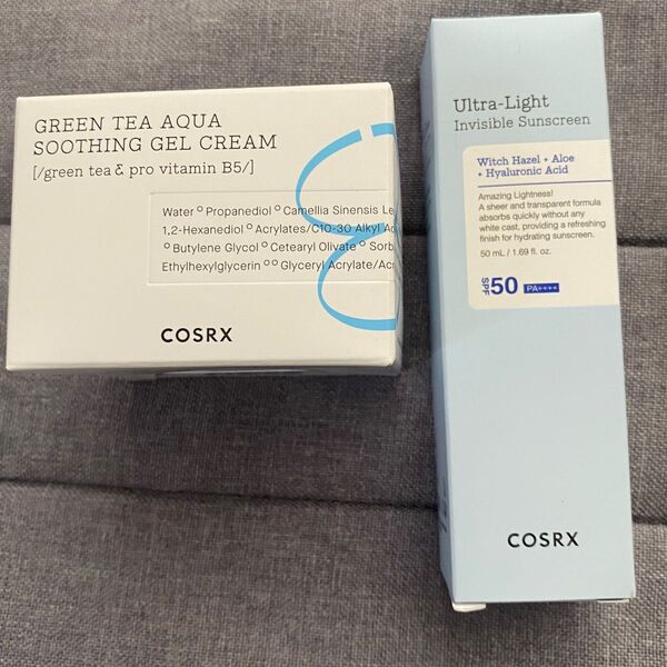 COSRX グリーンティーアクアスージングジェル クリーム 日焼け止め セット コスアールエックス