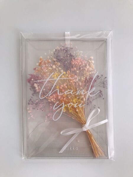 ★新品未開封★ hikka Thank you メッセージカード ブーケ×封筒