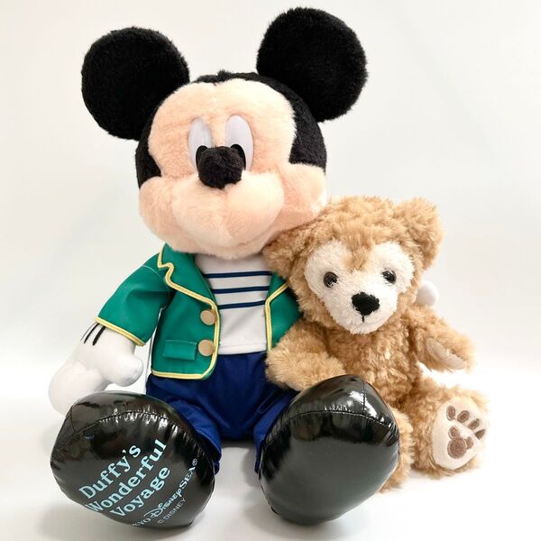【新品未使用タグ付】Disney ミッキー ダッフィー ぬいぐるみ ワンダフルヴォヤッジ
