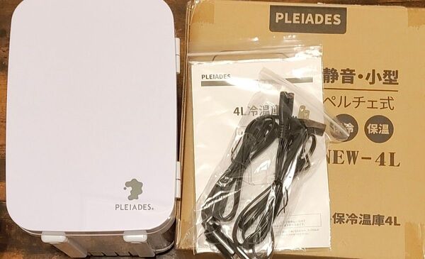 【ジャンク品】 ポータブル保冷温庫 ミニ冷蔵庫・冷温庫 4L PLEIADES