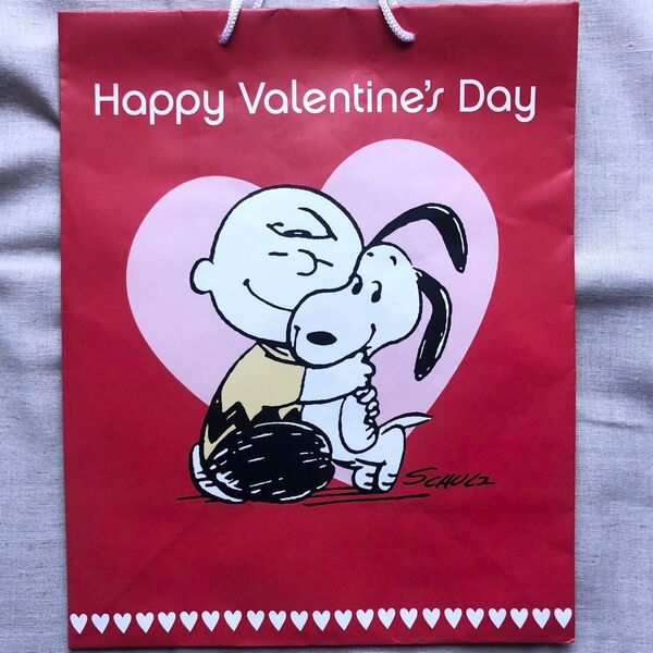 スヌーピー チャーリーブラウン バレンタイン 紙袋 ピーナッツ PEANUTS SNOOPY CharlieBrown 手提げ袋