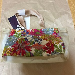 ミレスト ホッピングマルシェ メッシュトートバッグ 花柄 新品未使用