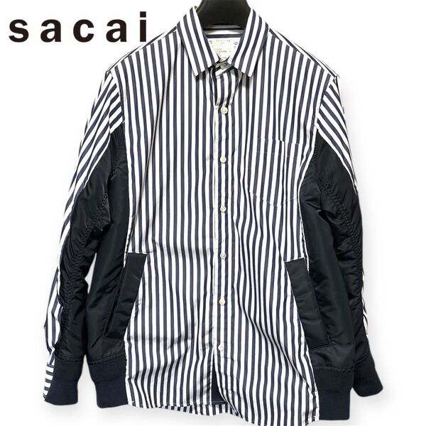 sacai 24SS Cotton Poplin Shirt24-03326M 長袖 シャツ