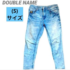 メンズ ボトムス ダブルネーム デニム ジーンズ Gパン 古着 インディゴ DOUBLE NAME 匿名発送