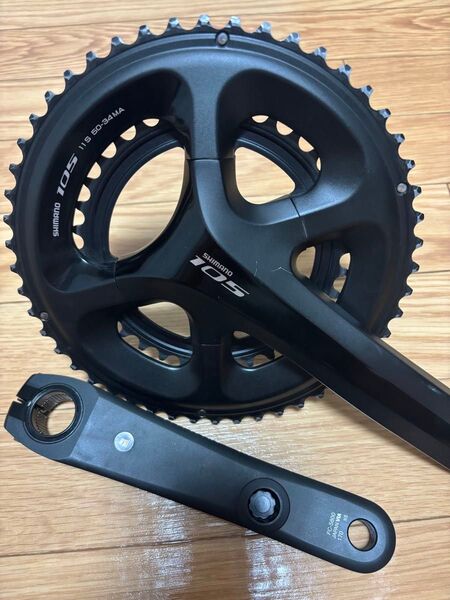 シマノ 105 クランク FC-5800 数10キロの使用です 50-34T 11S
