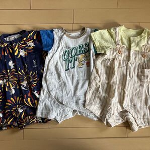 ロンパース カバーオール ベビー服 3枚セット エフオーキッズ BREEZE ブリーズ アプレレクール ベビー
