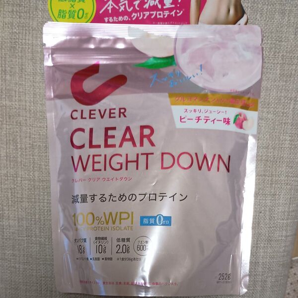クレバー クリアプロテイン ウエイトダウン ピーチティー味 252g × 1個