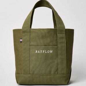 新品未使用 BAYFLOW 収納5ポケットロゴトートカーキ 宝島社 付録