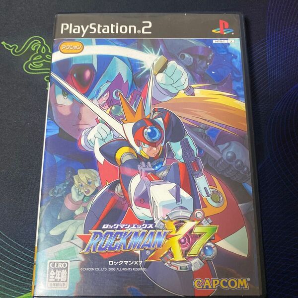 PS2 ロックマン X7 ハガキ付き プレイステーション2 ゲームソフト