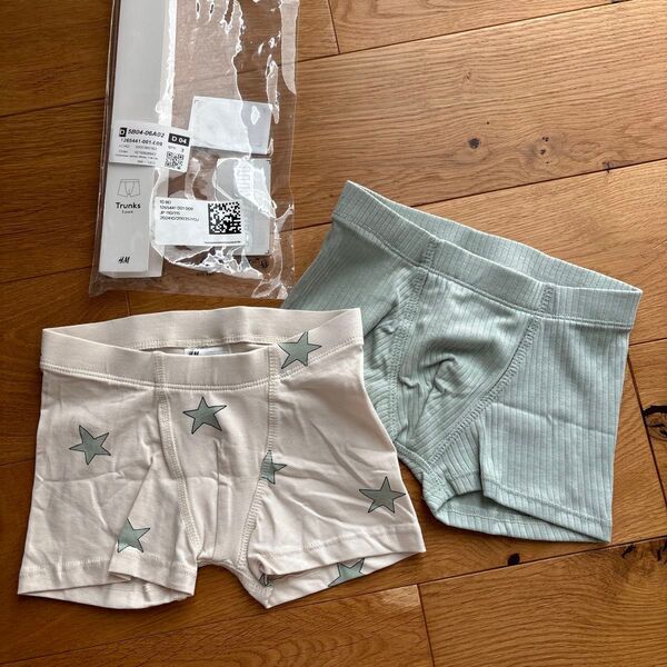 【新品未使用】H&M ボクサーパンツ2枚 110/115cm