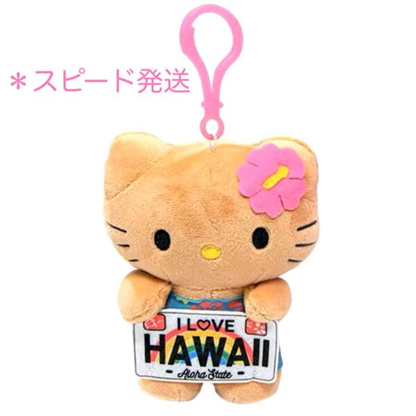 タグ付き ハローキティ ハワイ 日焼け ガングロキティ ストラップ チャーム