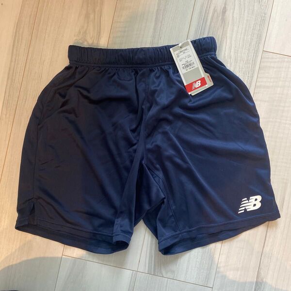 新品 ニューバランス JMSF0490 ネイビー S サッカー ハーフパンツ