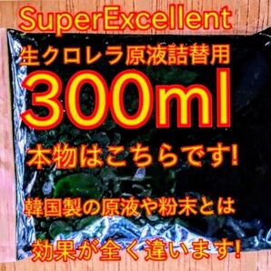 原液の濃さが違います★史上最強絶対の自信あり★画像確認お願い致します★ネコポス発送★SuperExcelent詰替用生クロレラ原液