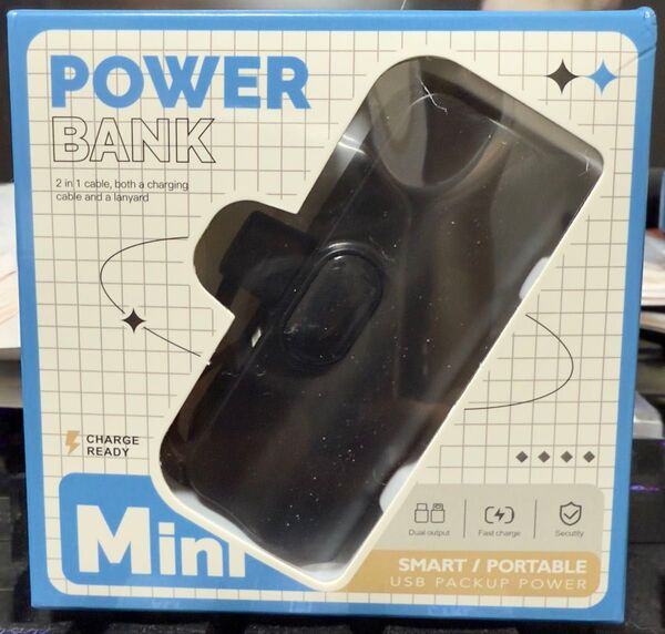モバイルバッテリー ミニ 軽量 急速充電直接充電 Type-cコネクターiPhone全機種対応 PSE認証済 防災 避難 大容量
