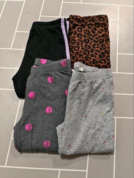 女の子 レギンス パンツ 4枚セット まとめ売り